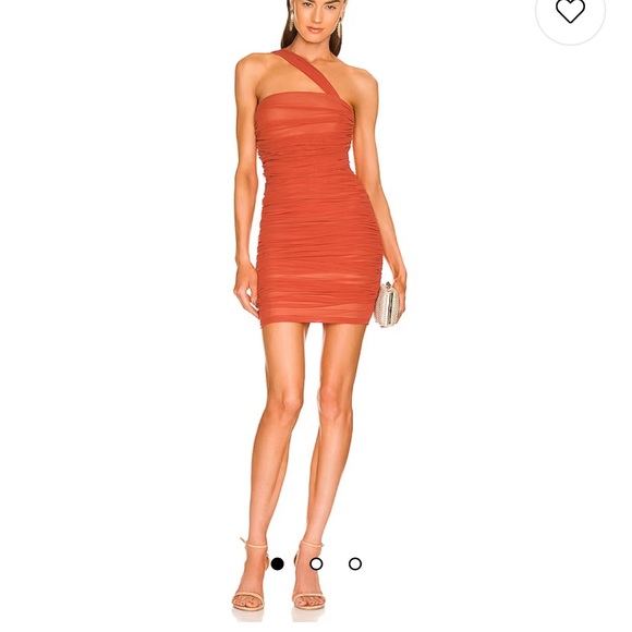 Michael Costello x Revolve Honor Mini Dress in Rust - Picture 8 of 8